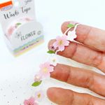 Washi Tape BRW Flower Fita Adesiva Flores Vazada 3 Metros