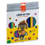 Lápis de Cor BRW Resina Redondo ou Sextavado - 24 ou 12 Cores