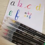 Kit Caneta Brush Pen BRW - Marcador Aquarelável Pastel Neon