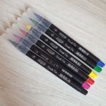 Kit Caneta Brush Pen BRW - Marcador Aquarelável Pastel Neon