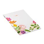 Caderneta Fofa Coração Flores Flamingo Black BRW Pautada Brochura A6 - 40 Folhas