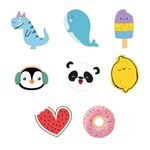 Borracha Fofa Leo&Leo Formas - Pets Comidinhas Panda Pinguim Dino Melancia Donut Picolé