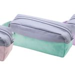 Estojo Nécessaire BRW Tom Pastel - Lilás Verde Rosa