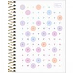 Caderneta Tilibra Happy com Folhas Coloridas - Tom Pastel - 1/4 ou 1/8