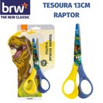 Tesoura Escolar BRW Aço 13cm - Raptor Sea Xtreme Magic - Dinossauro, Sereia, Carro ou Unicórnio