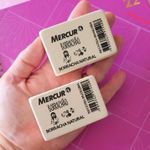 Borrachão de Apagar Mercur Branco - Borracha Extra Grande