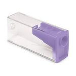 Apontador Faber Castell Tom Pastel Corpo Transparente - Lilás, Rosa, Verde, Azul