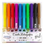 Kit 10 Caneta Hidrográfica com Cheirinho BRW - Canetinha Perfumada