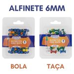 Alfinete para Quadros e Mapas Bola e Taça BRW - 50 ou 25 unidades