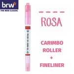 Caneta Fineliner + Carimbo Roller BRW - 0.4mm