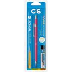Lapiseira Técnica Cis Tecnocis 0.9mm - Neon ou Estojo Dourada Prata Rosa