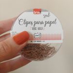 Mini Clips BRW Tamanho 5 - Coloridos, Dourado e Rosé Gold - Pote 200 unidades