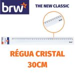 Régua BRW Transparente Cristal 30 cm ou 15cm