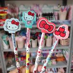 Lápis com Borracha Hello Kitty Leo&Leo Fofo