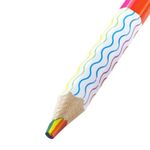 Lápis Rainbow Big BRW Arco-Íris Jumbo Sextavado - Tom Pastel e Neon