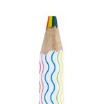 Lápis Rainbow Big BRW Arco-Íris Jumbo Sextavado - Tom Pastel e Neon