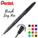 Caneta Pentel Brush Sign Pen Preta