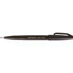 Caneta Pentel Brush Sign Pen Preta