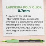 Lapiseira Faber Castell Poly Clic Grip Emborrachado 0.7mm 0.5mm