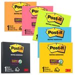 Post-it Bloco Notas Adesivas para Recados e Lembretes 76x76mm 90 Folhas - Cores Diversas