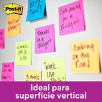 Post-it Bloco Notas Adesivas para Recados e Lembretes 76x76mm 90 Folhas - Cores Diversas