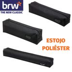 Estojo BRW Preto Poliéster - Médio Pequeno e Mini