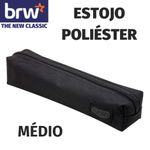 Estojo BRW Preto Poliéster - Médio Pequeno e Mini