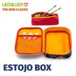 Estojo Box Duplo Pets Leo&Leo Retangular + Interno Removível - Gatinho, Cachorrinho e Patinha