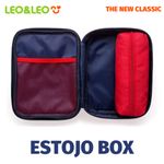 Estojo Box Duplo Pets Leo&Leo Retangular + Interno Removível - Gatinho, Cachorrinho e Patinha