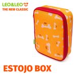 Estojo Box Duplo Pets Leo&Leo Retangular + Interno Removível - Gatinho, Cachorrinho e Patinha