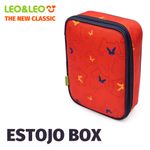 Estojo Box Duplo Pets Leo&Leo Retangular + Interno Removível - Gatinho, Cachorrinho e Patinha