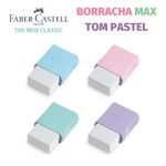 Borracha Faber Castell Max Tom Pastel - Lilás, Rosa, Azul e Verde
