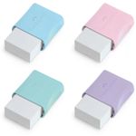 Borracha Faber Castell Max Tom Pastel - Lilás, Rosa, Azul e Verde