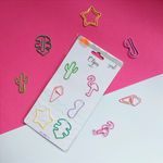 Clipes para Papel Formatos BRW Gatinho e Cachorrinho Pets Amor - Coloridos Rosé Gold Tom Pastel - Fofo