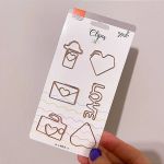 Clipes para Papel Formatos BRW Gatinho e Cachorrinho Pets Amor - Coloridos Rosé Gold Tom Pastel - Fofo