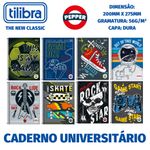 Caderno Universitário Capa Dura Tilibra Pepper Masculino - Surf Skate Game - 20, 12, 10 e 1 Matéria