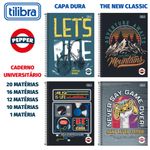 Caderno Universitário Capa Dura Tilibra Pepper Masculino - Surf Skate Game - 20, 12, 10 e 1 Matéria