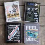 Caderno Universitário Capa Dura Tilibra Pepper Masculino - Surf Skate Game - 20, 12, 10 e 1 Matéria