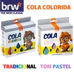 Cola Colorida BRW - Tom Pastel e Cores Básicas