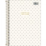 Caderno ou Caderneta Tilibra West Village 1/4 ou 1/8 Capa Dura - Black White Poá