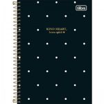 Caderno ou Caderneta Tilibra West Village 1/4 ou 1/8 Capa Dura - Black White Poá