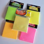Bloco Notas Adesivas BRW - 100 Folhas - 76x76mm - Pastel ou Neon - para Recados ou Anotações