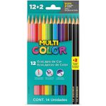Lápis de Cor Multicolor Faber Castell - 36, 24 Cores ou 12 Cores + 2 Grafite