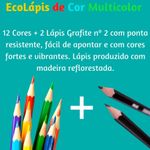 Lápis de Cor Multicolor Faber Castell - 36, 24 Cores ou 12 Cores + 2 Grafite