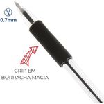 Caneta Pilot Retrátil Ponta Fina 0.7mm - BPGP Grip 10-R