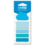 Kit 5 Bloco Adesivo Cis - Coração ou Nuvem Fofo Rosa e Azul Pastel com Marcador de Página