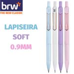 Lapiseira BRW Soft Luxo Tom Pastel -  0.7mm ou 0.9mm - Suave com Cabo Emborrachado - Kit com Grafite