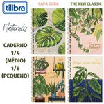 Caderno ou Caderneta Tilibra Naturalis 1/4 ou 1/8 Capa Dura - Flores Folhas Natureza