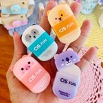 Apontador + Borracha Cis Fun Fofo - Panda, Porquinho, Cachorro e Koala