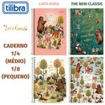 Caderneta Tilibra Capa Dura Espiral Fofa Urso Raposa Coelho Veado Guaxinim Loveland 80 Folhas - 1/4 ou 1/8
